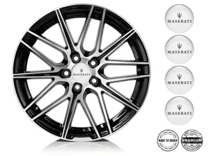 Maserati Pegatina de Rueda Logo Diseño de Resina Bombada